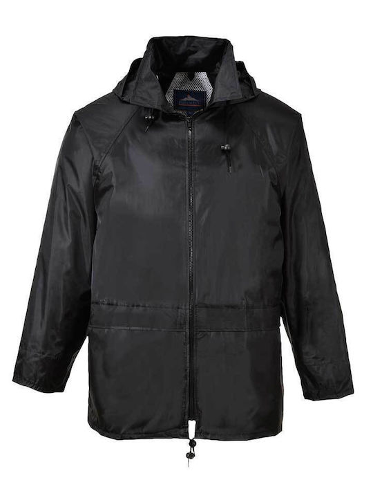 Portwest Work Jacket with Hood Black