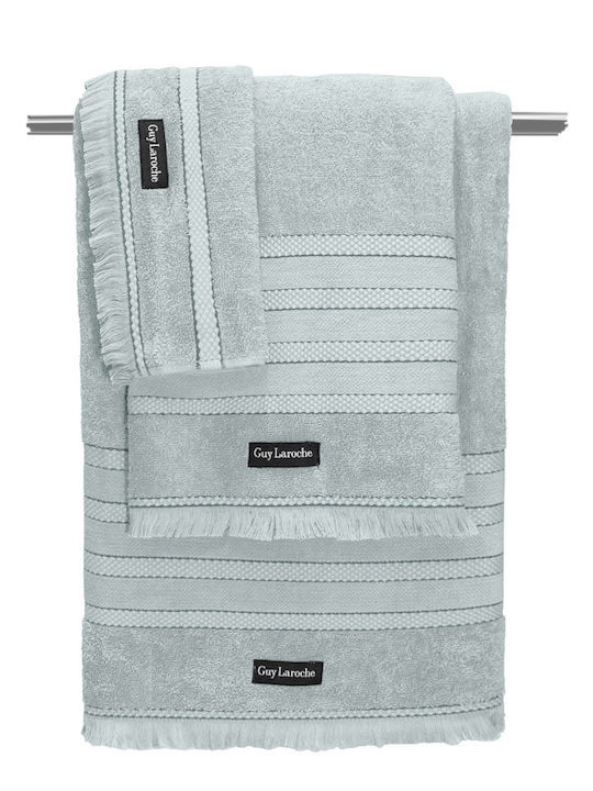 Guy Laroche 3pc Bath Towel Set Sarlin Verde Weight 500gr/m²