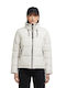 Khujo Kurz Damen Puffer Jacke für Winter Weiß