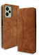 Bodycell Book Δερματίνης Καφέ (Realme C35)