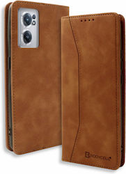 Bodycell Synthetic Leather Book Brown (OnePlus Nord CE 2 5G)