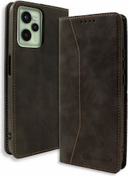 Bodycell Book Synthetic Leather Black (Realme C35)