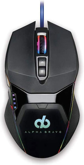 Veho Alpha Bravo GZ1 RGB Gaming Ποντίκι 6400 DPI Μαύρο