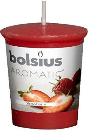 Bolsius Aromatic Taper Candle With Strawberry Scent 5.3cm