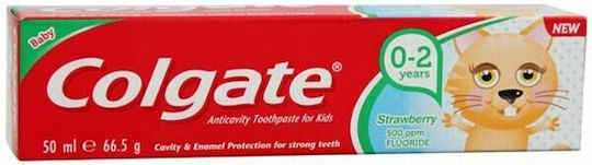 Colgate Βρεφική Οδοντόκρεμα για 0m+ με Γεύση Φράουλα 50ml