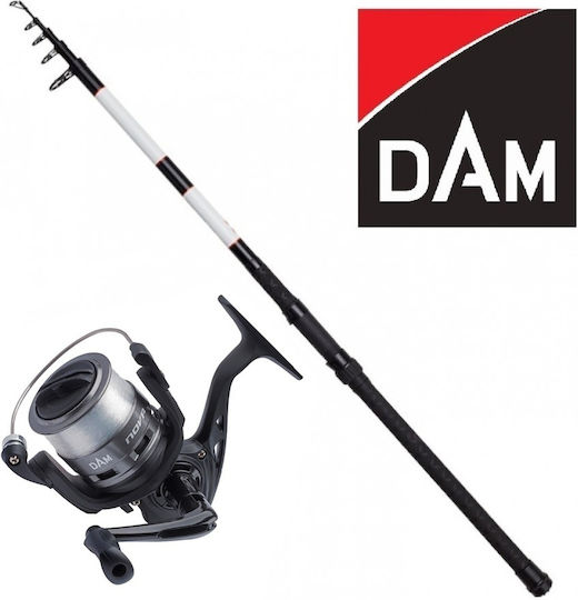 Dam Base-X Tele Pole Fishing Rod for Casting with Reel 2.7m 50-100gr
