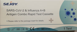 Sejoy SARS-CoV-2 & Influenza A+B Antigen Combo Rapid Test Cassette Rapid Test Covid & Γρίπης 1τμχ Sejoy SARS-CoV-2 & Influenza A+B Antigen Combo Rapid Test Cassette Rapid Test Covid & Γρίπης 1τμχ