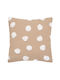 Sofa Cushion A-S Tuft 100% Cotton Beige 40x40cm