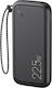 Usams PB56 Power Bank 10000mAh 22.5W with 2 USB-A Ports Power Delivery / Quick Charge 3.0 Black