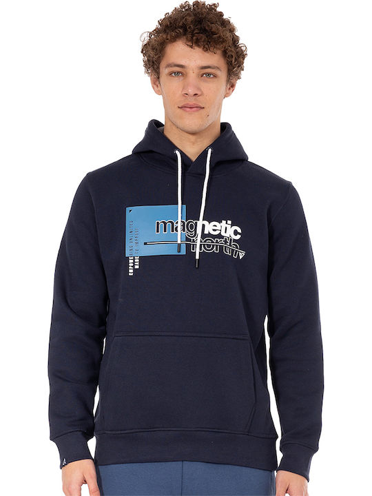 Sweatshirt with Hood Navy Blue