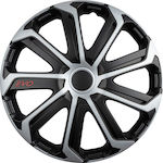 Auto Gs Set Capace Roți Auto Evo 4buc 16" Negru/Argint