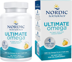 Nordic Naturals Ultimate Omega Ιχθυέλαιο 1280mg 60 μαλακές κάψουλες Nordic Naturals Ultimate Omega Ιχθυέλαιο 1280mg 60 μαλακές κάψουλες