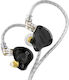 KZ Ακουστικά Ψείρες In Ear ZS10 Pro X Μαύρα