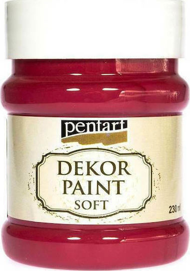 Pentart Dekor Paint Soft Chalk Paint Cardinal Red 100ml 21634