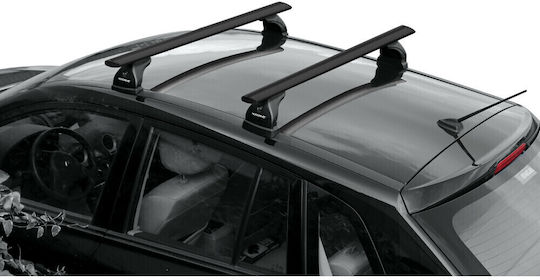 Nordrive Aluminum Car Roof Bars 120cm Universal Set Without Legs Black