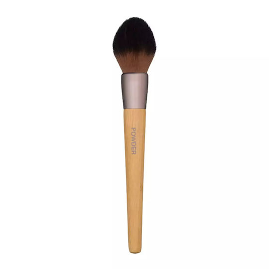 Seventeen Makeup Brush for Powder made of Synthetic Hair Bamboo Handle