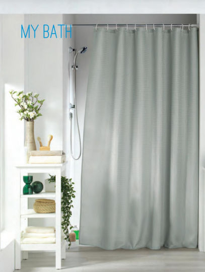 Kipper Sotero Κουρτίνα Μπάνιου Υφασμάτινη 180x200 cm Γκρι Kipper Sotero Κουρτίνα Μπάνιου Υφασμάτινη 180x200 cm Γκρι