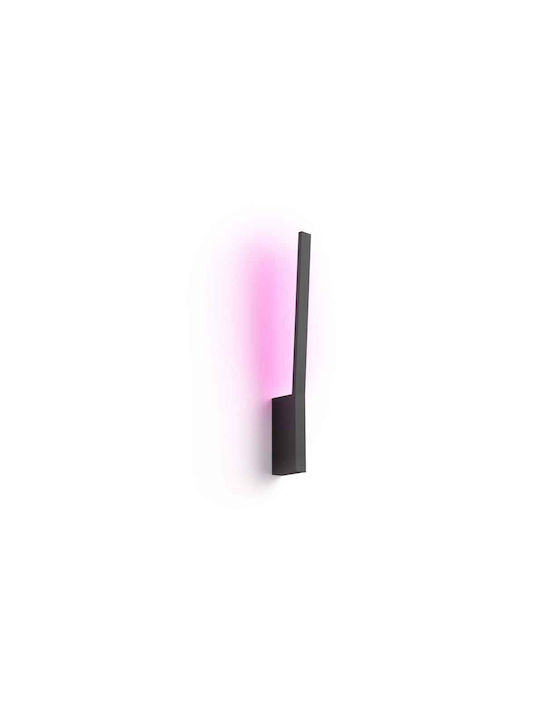 Philips Wellner Hue Επιτραπέζιο Διακοσμητικό Φωτιστικό LED σε Μαύρο Χρώμα