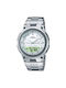 Casio Watch Battery with Silver Metal Bracelet