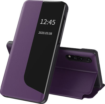 Techsuit eFold Series Carte Piele artificială Violet (Huawei P20 Pro) 125955