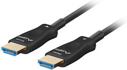 Lanberg CA-HDMI-30FB-0300-BK HDMI 2.1 HDMI male - HDMI male 30m Μαύρο
