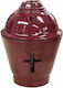 Metallex Tabletop Oil Lamp Ceramic 10.5x10.5x13εκ.