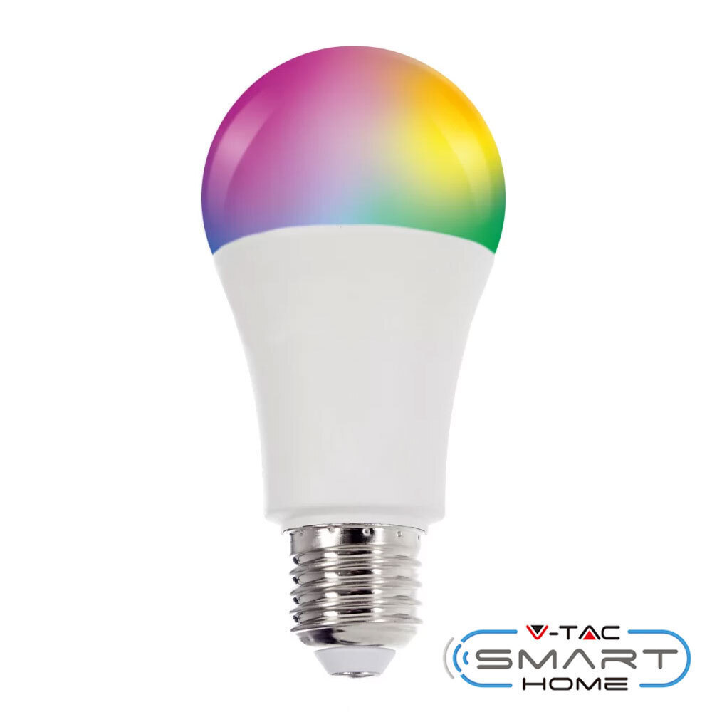 Lampada Smart light Bulb E27 A65 9W 800lm 200° RGB+4000K - V-tac 7451 