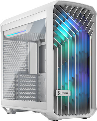 Fractal Design Torrent Compact Gaming Midi Tower Computer Case with Window Panel Clear Tint