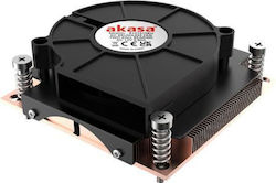 Akasa AK-CC7401BP01 Low Profile CPU Cooling Fan for 115x/1200/1700/775 Socket