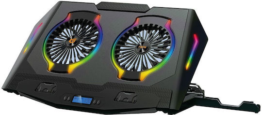 Conceptronic Ergo Cooling Pad για Laptop έως 17" με 2 Ανεμιστήρες και Φωτισμό