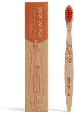 Georganics Παιδική Οδοντόβουρτσα για 4+ Χρονών πορτοκαλί