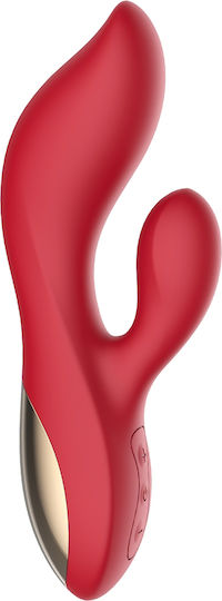 Passion Labs Deluxe Δονητής Rabbit Deluxe Extra Powerful 12 Vibration Modes 20cm Red