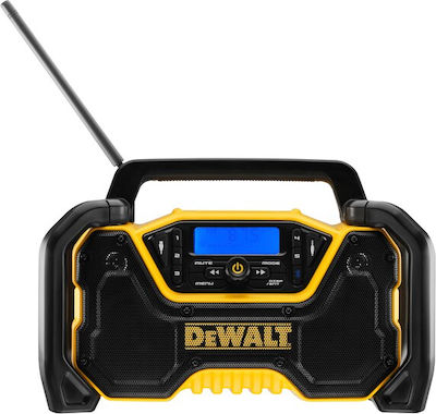 Dewalt XR Compact Bluetooth Radio Επιτραπέζιο Ραδιόφωνο Επαναφορτιζόμενο DAB+ με Bluetooth και USB Μαύρο