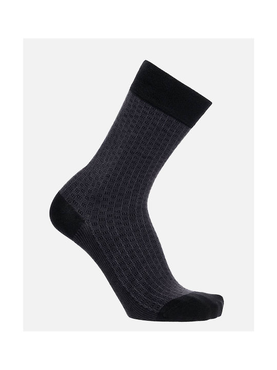 Ulisse Men's Patterned Socks Black