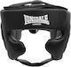 Lonsdale Stanford Black White b Adult Open Face Boxing Headgear Synthetic Leather Black
