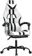 vidaXL 349541 Gaming Stuhl mit Fußstütze White / Black