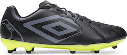 Umbro Low Football Shoes FG with Cleats Black