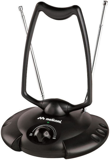 Meliconi AT-380 070-0612 Indoor TV Antenna (Requires Power Supply) Black