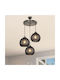 Pakketo PWL-1121 Pendant Light Black Boho Bell with Socket E27 40x40x80cm