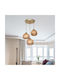 Pakketo PWL-1121 Pendant Light Gold Boho Bell with Socket E27 40x40x80cm