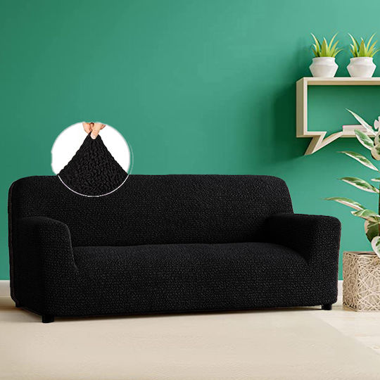 Elastic Cover for Four Seater sofa Black 1pcs 4SEAT-XV-BLACK