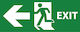 Self-adhesive Sign Exit PVC 01 25X10-01
