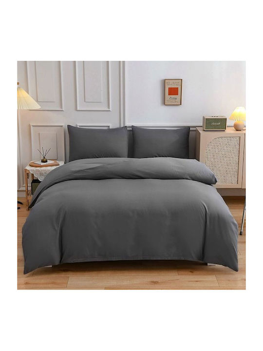 Marwa Super Double Duvet Cover 220x240 Grey