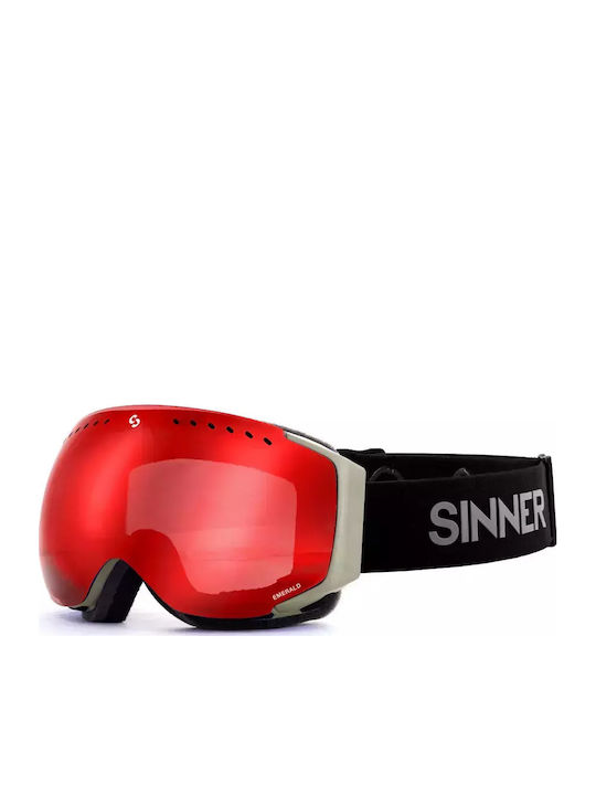 Sinner Emerald Ski & Snowboard Goggles Kids Gra...