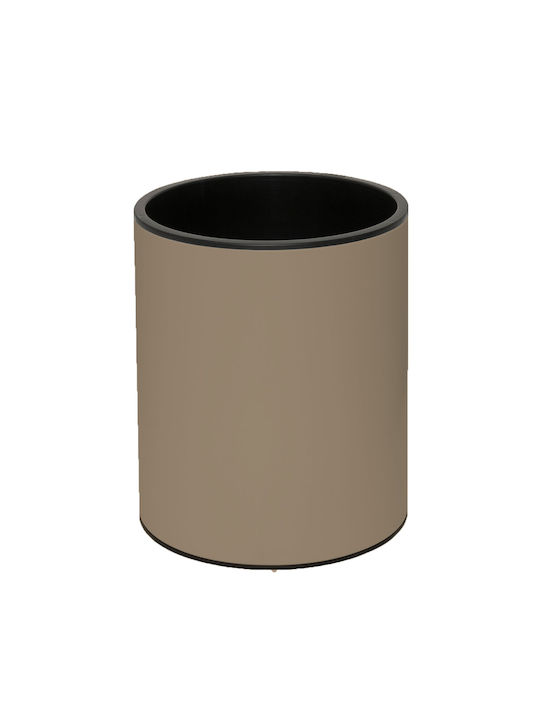 Pam & Co Office Metal Waste Bin 6lt Beige 20x20x24cm