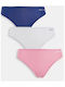 Larnia Γυναικεία String 3Pack Blue/White/Pink