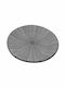 Sidirela Terra Plate Shallow made of Porcelain Black with Diameter 27cm