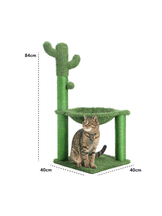 Animal Cat Scratching Post Poles Green 40x40x84cm.
