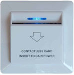 Recessed Wall Card Switch Commands with Frame White