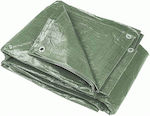 Waterproof tarpaulins with rings (tapraulin) 190gr/m2 - Green